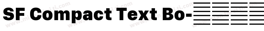 SF Compact Text Bo字体转换